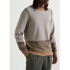 Mr P. Mr Porter Wool Brown Sweater Men's Large Made In Italy